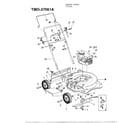 MTD 37061A 3.5hp 22" rotary mower diagram