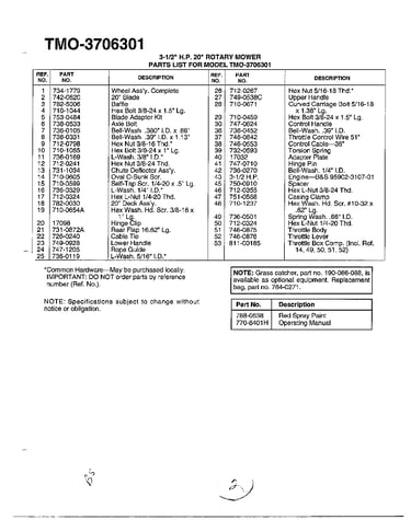 3.5hp 20" rotary mower page 2