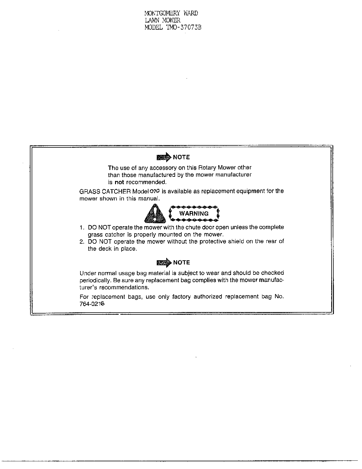 4hp 21" rotary mower page 3