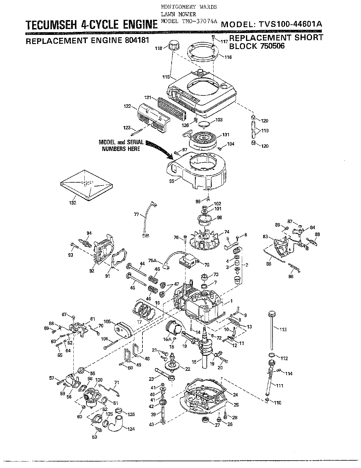 ENGINE-4 CYCLE-TECUMSEH