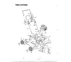 MTD 3707609 3.75hp 22" rotary mower diagram