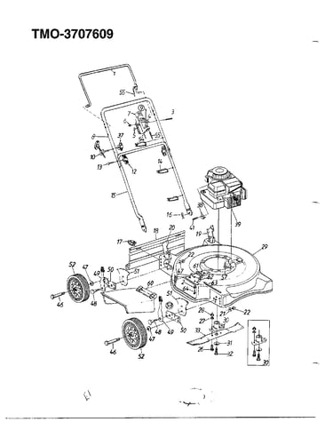 3.75hp 22" rotary mower