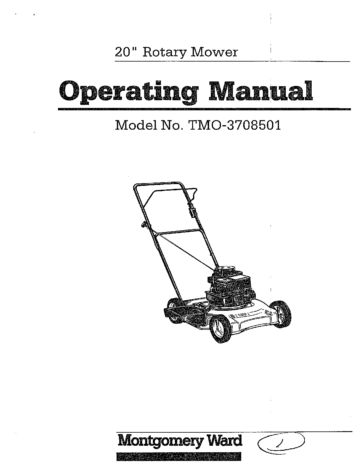 20" rotary mower