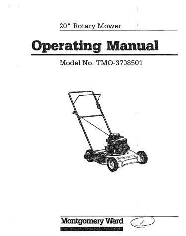 20" rotary mower