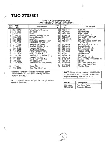 20" rotary mower page 3