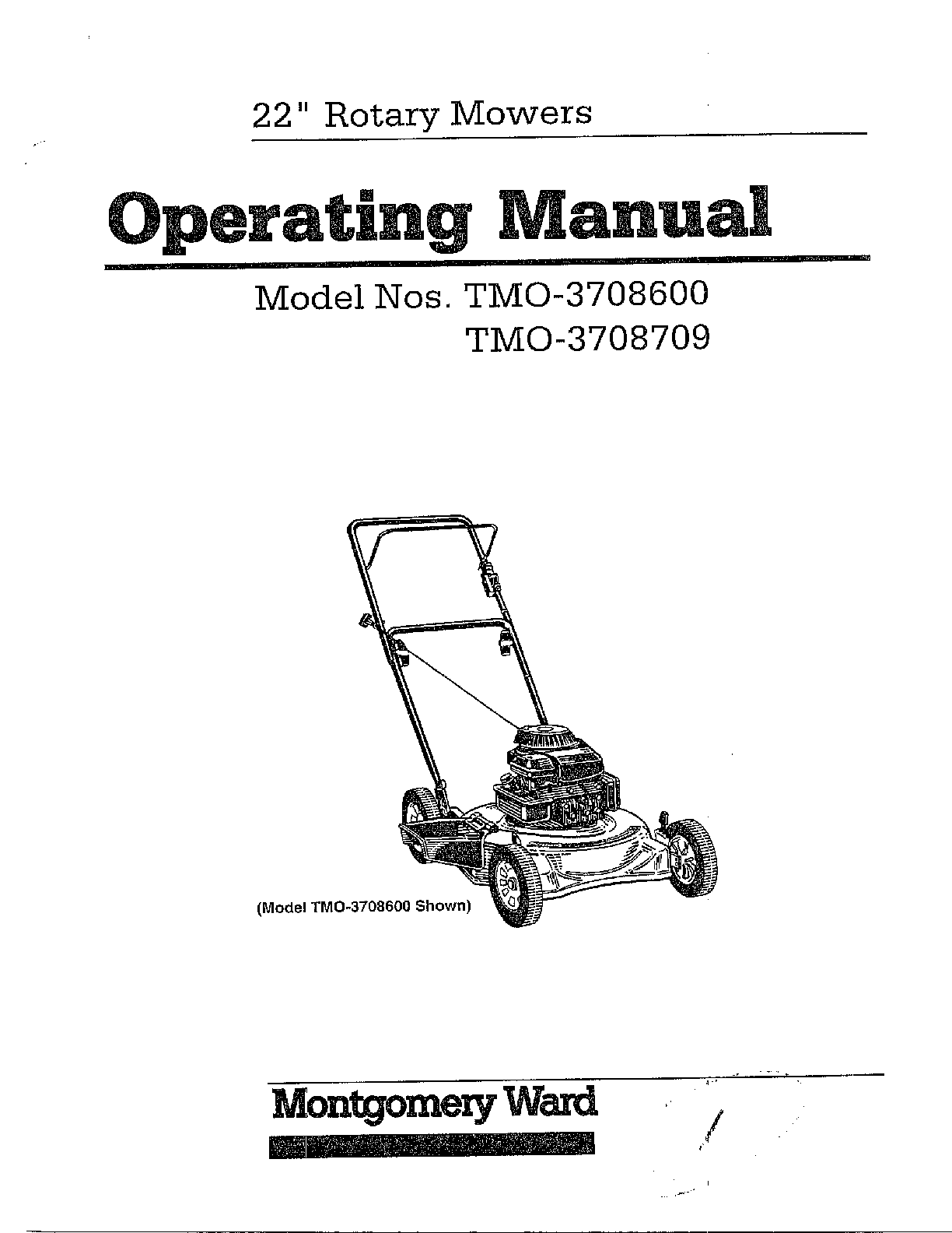 22" rotary mower