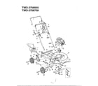 MTD 3708600 22" rotary mower page 2 diagram