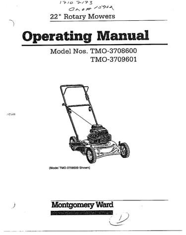 22" rotary mower