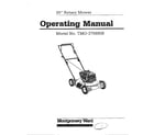 MTD 3708808 20" rotary mower diagram