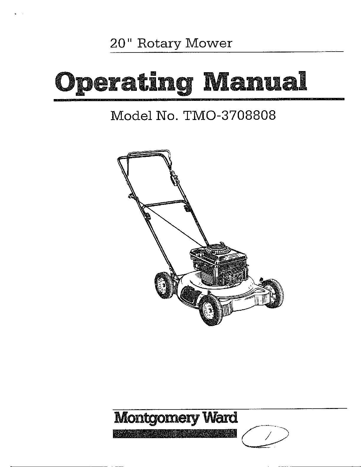 20" rotary mower