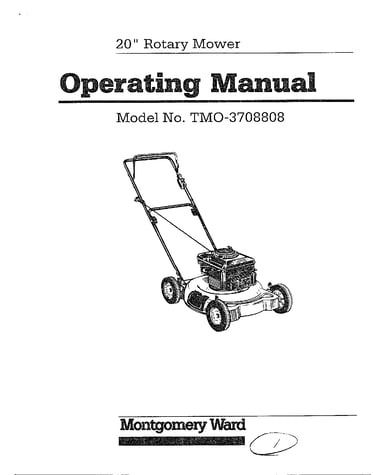 20" rotary mower
