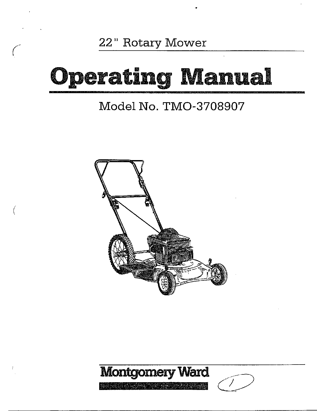 22" rotary mower