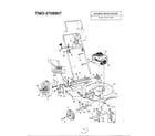 MTD 3708907 22" rotary mower page 2 diagram