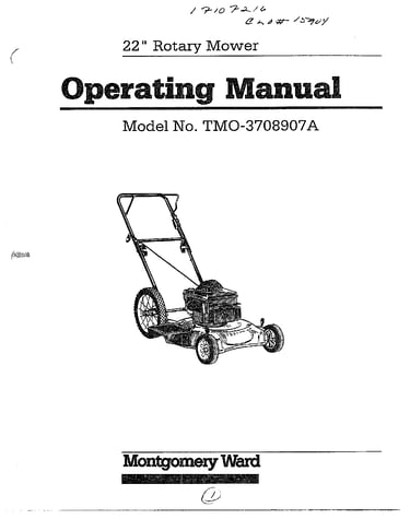 22" rotary mower