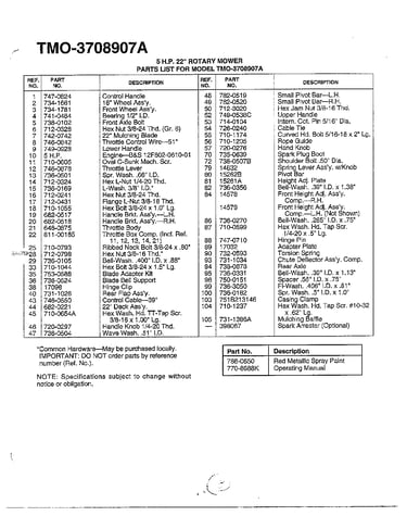 5hp 22" rotary mower page 2