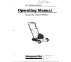 MTD 3709502 20" rotary mower diagram