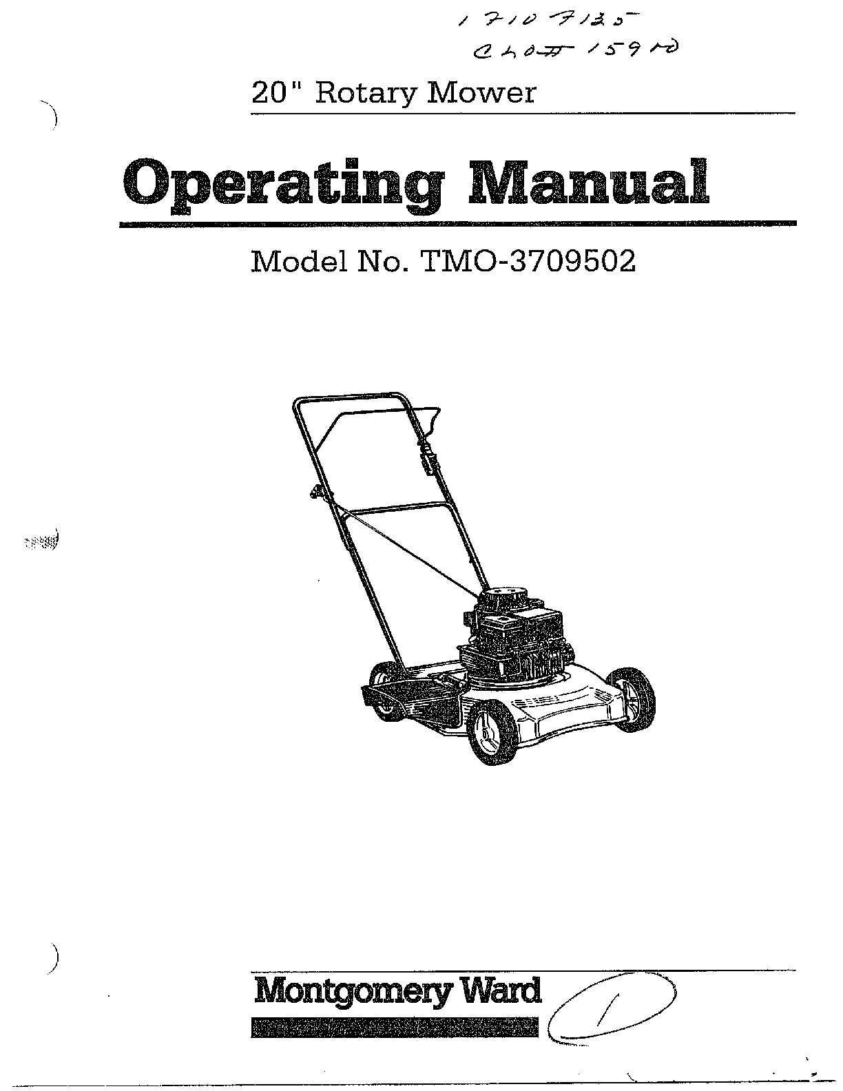20" rotary mower
