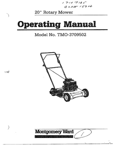 20" rotary mower