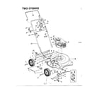 MTD 3709502 3.5hp 20" rotary mower diagram