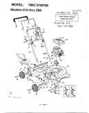 Rotary mowers/wheel chart