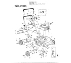 MTD 37165B 3.5hp 20" rotary mower diagram