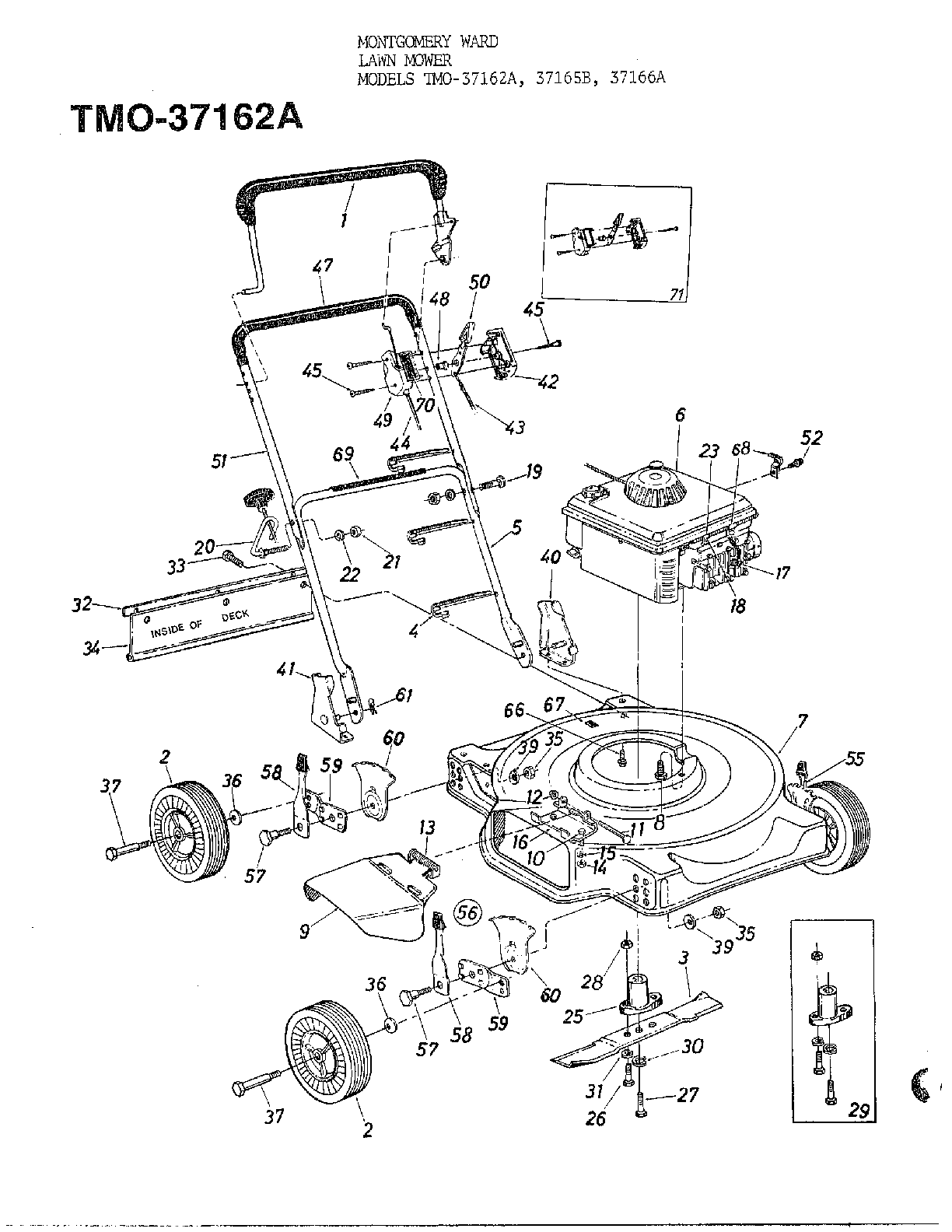 3.5hp 20" rotary mower