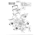 MTD 37165B 20" and 22" rotary mowers diagram