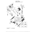 Black & Decker 8019 TYPE 1 electric lawn mower diagram