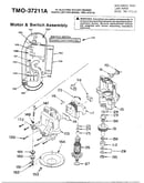 19" electrical mower-motor/switch