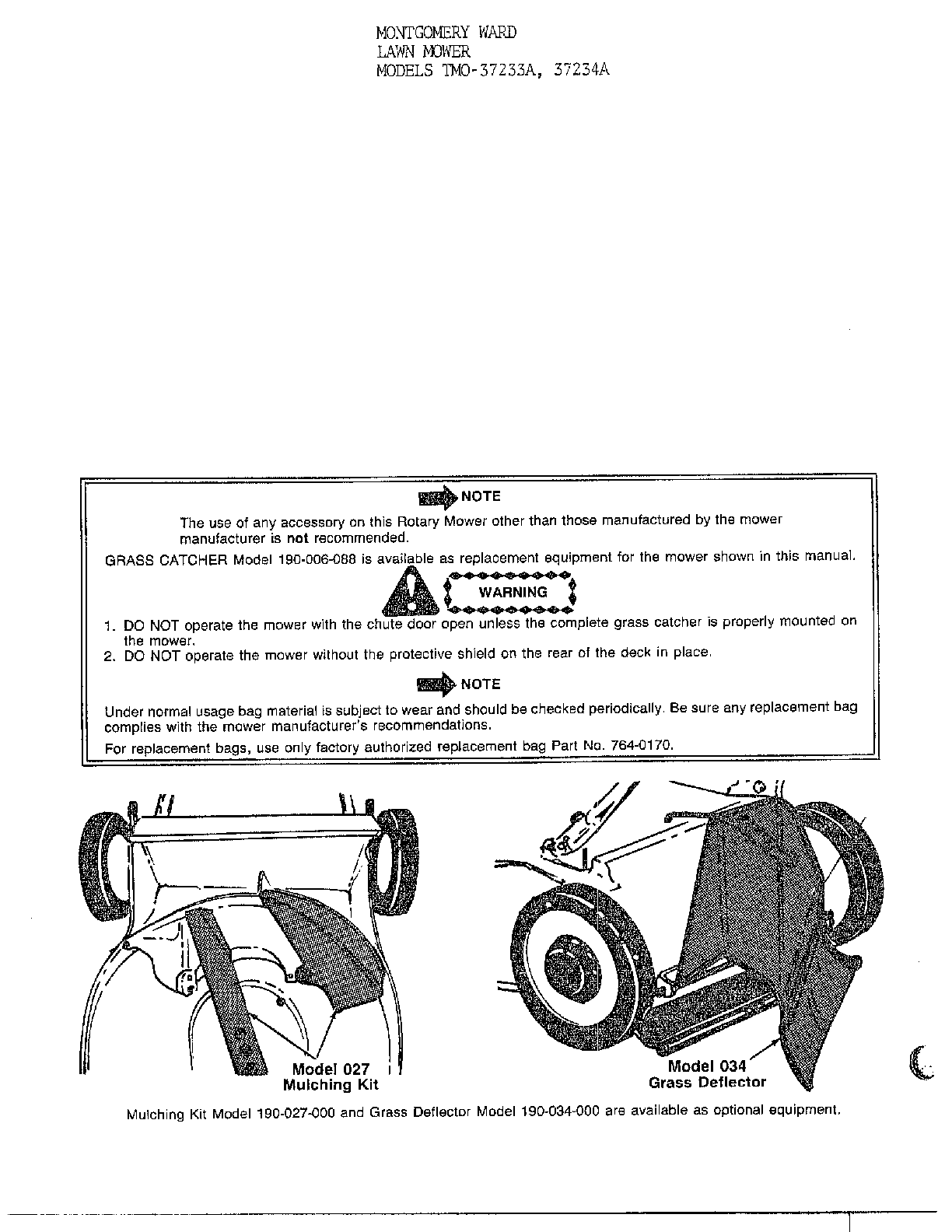 20" ROTARY MOWERS Page 3