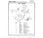 MTD 37235A 3.5hp 21" rotary mower-base diagram