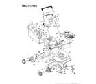 MTD 37246A 3.5hp 21" rotary mower diagram