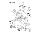 MTD 37246A 4hp 21" rotary mower diagram