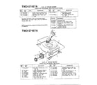 MTD 37246A 4hp 21" rotary lawn mower diagram