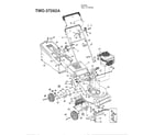 MTD 37262A 4hp 21" rotary mower diagram