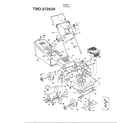 MTD 37263A 5hp 21" rotary mower diagram