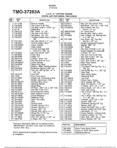 5hp 21" rotary mower page 2