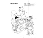 MTD 3726701 21" rotary mower diagram