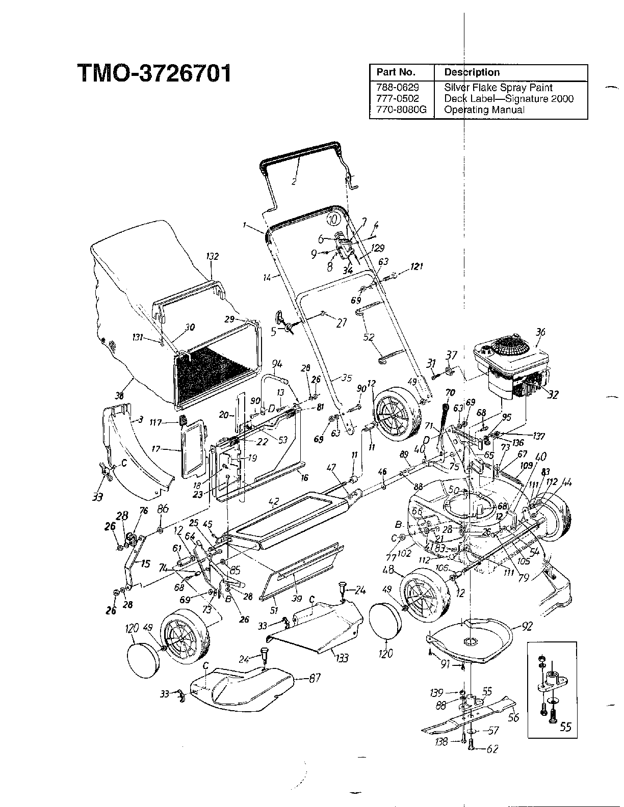 21" rotary mower