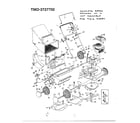 MTD 3727702 5hp 21" rotary mower diagram