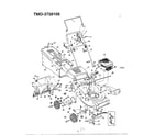 MTD 3728109 5hp 21" rotary mower diagram