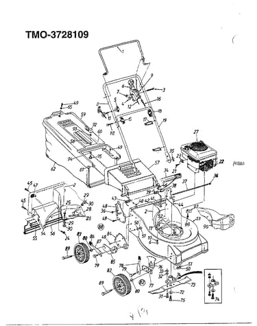 5hp 21" rotary mower