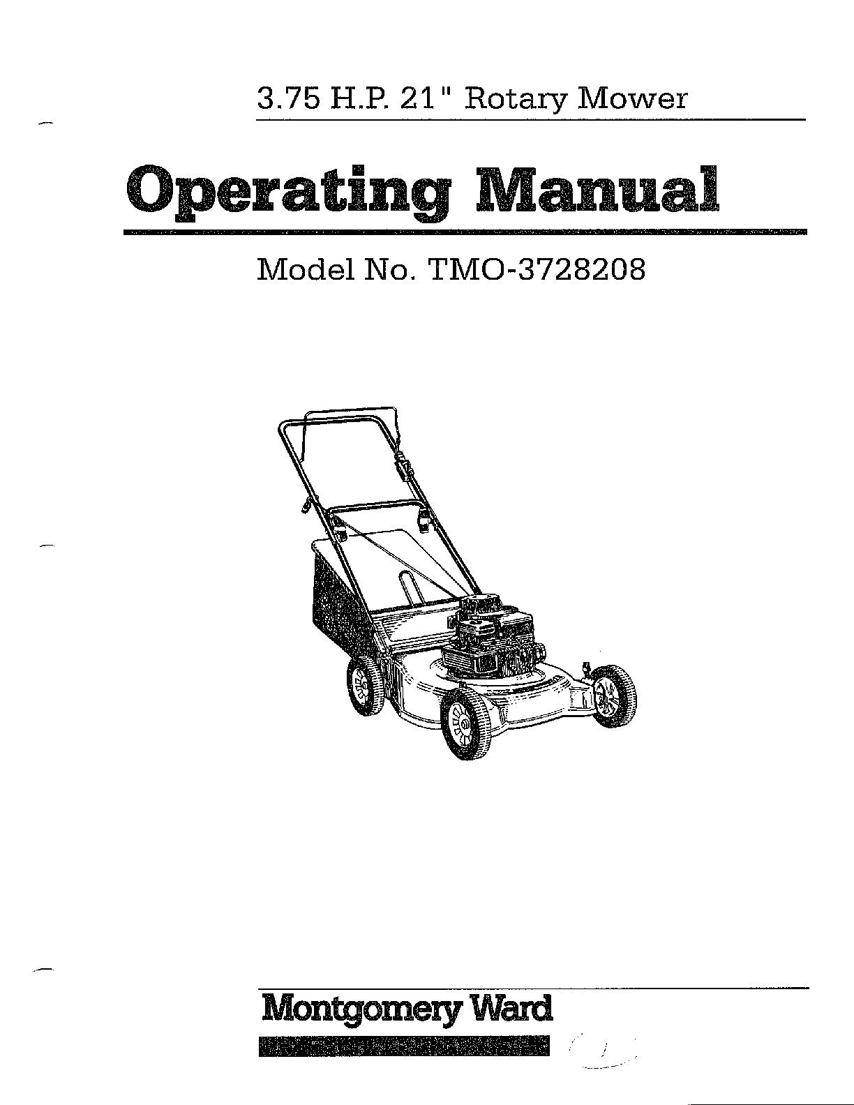 3.75 hp 21" rotary mower