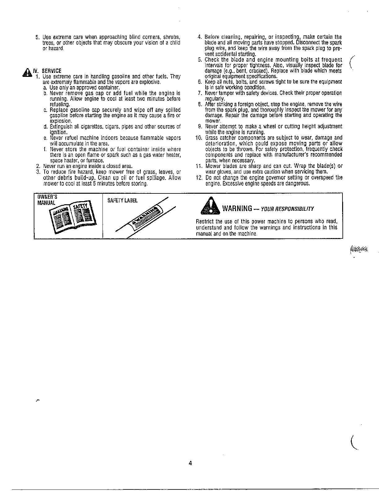 Safe operation practices page 2