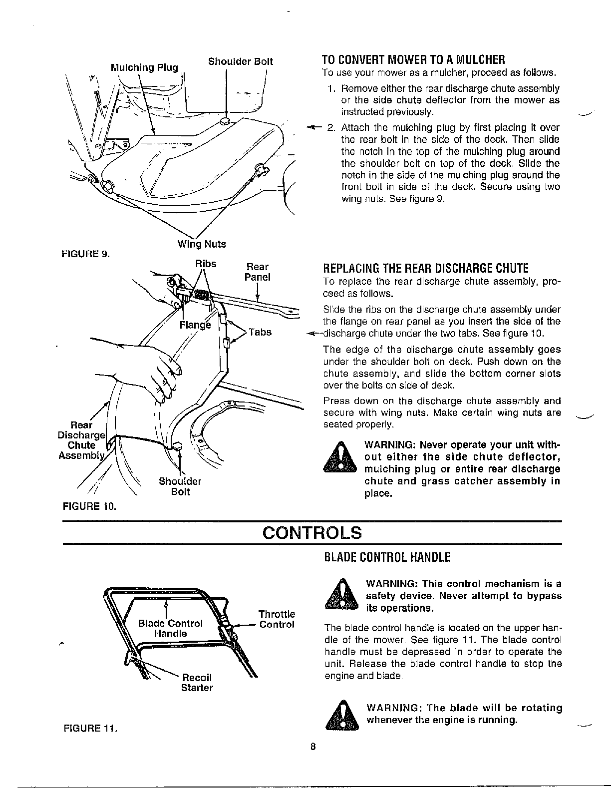 Set-up/controls