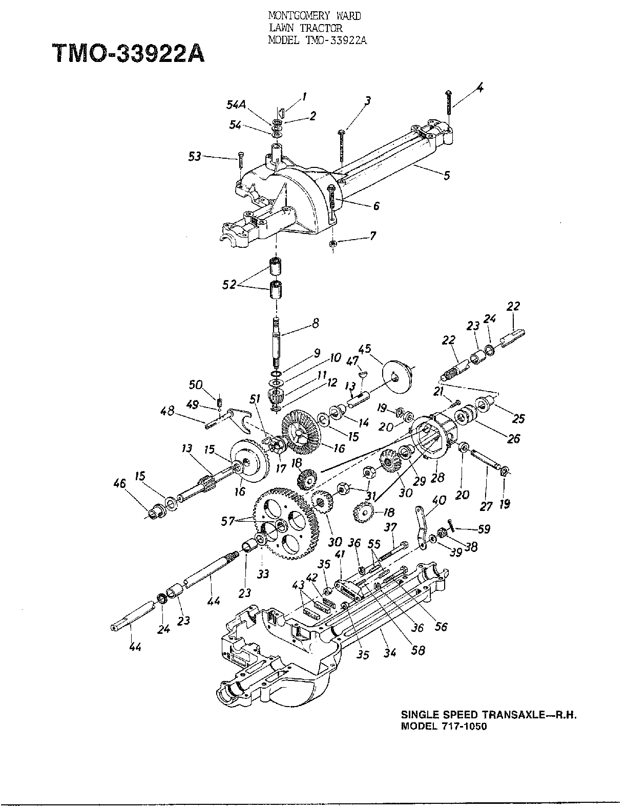 SINGLE SPEED TRANSAXLE