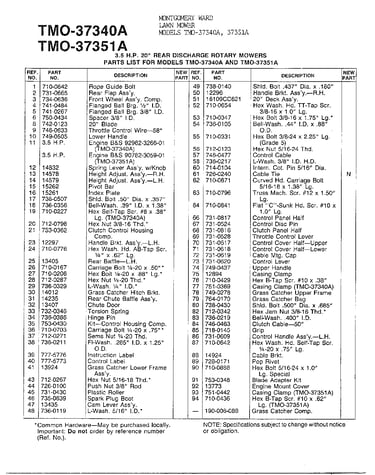 3.5hp 20" rear discharge mower page 2