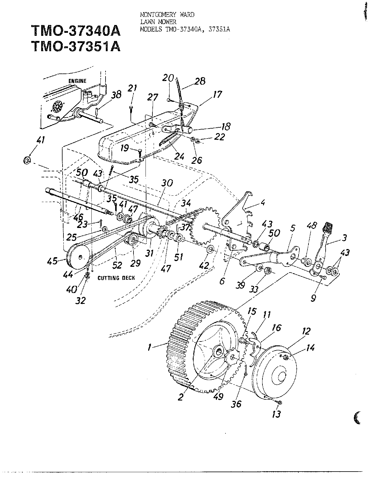 3.5hp 20" rear discharge mowers