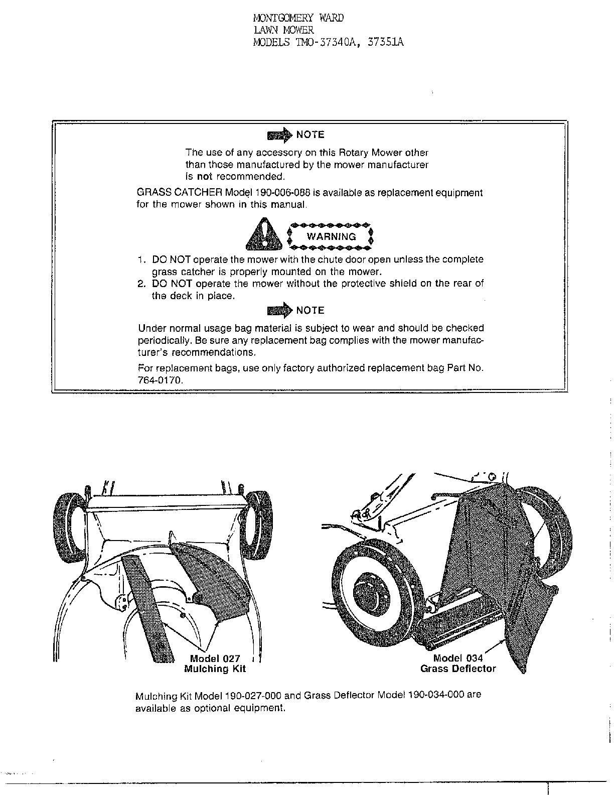 3.5HP 20" REAR DISCHARGE MOWERS Page 3