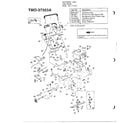 MTD 37353A mower complete/notes diagram